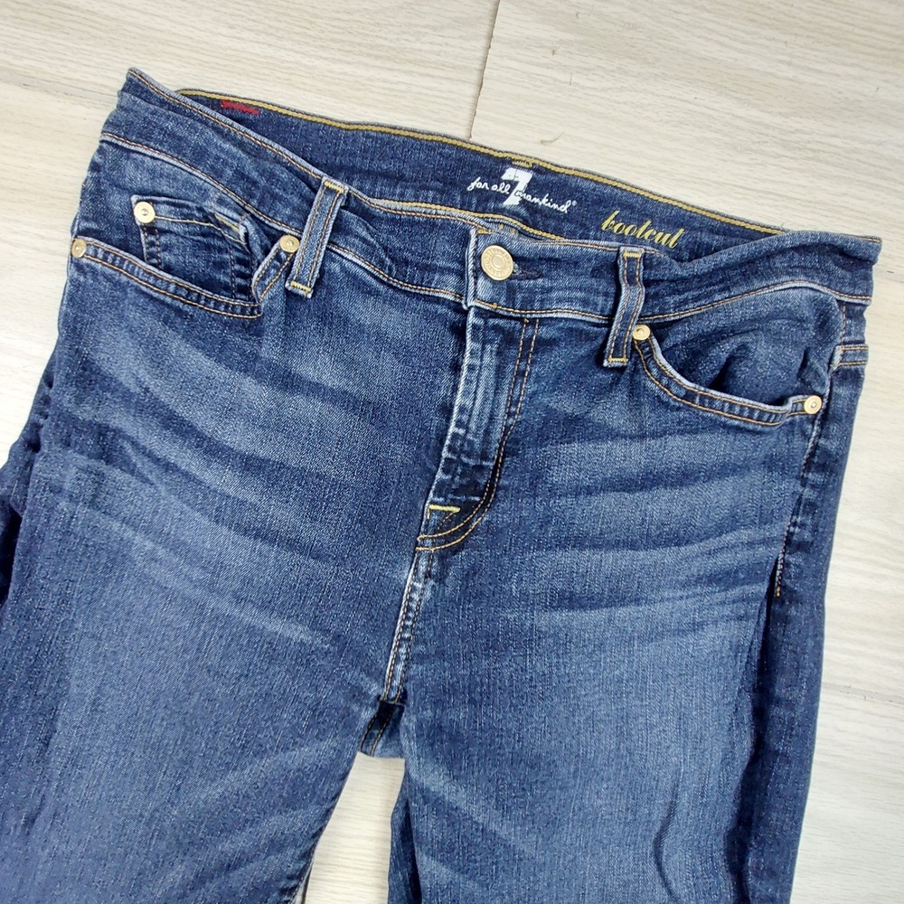 7 For All Mankind Bootcut Jeans‎ Women 30 Blue Medium Wash Stretch Flare Western